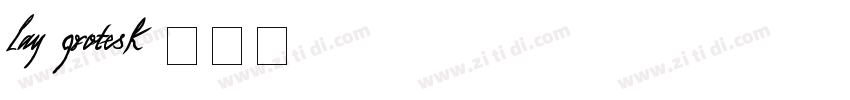Lay Grotesk字体转换